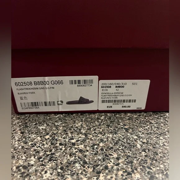 Gucci Blue midnight "GG" Monogram Slides Mens Size 9 - Picture 7 of 7